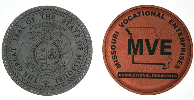 Leather Coasters (Leather Engraved)-image
