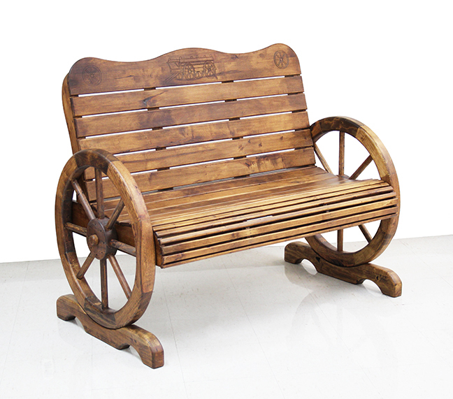 Wagon Wheel Bench-image