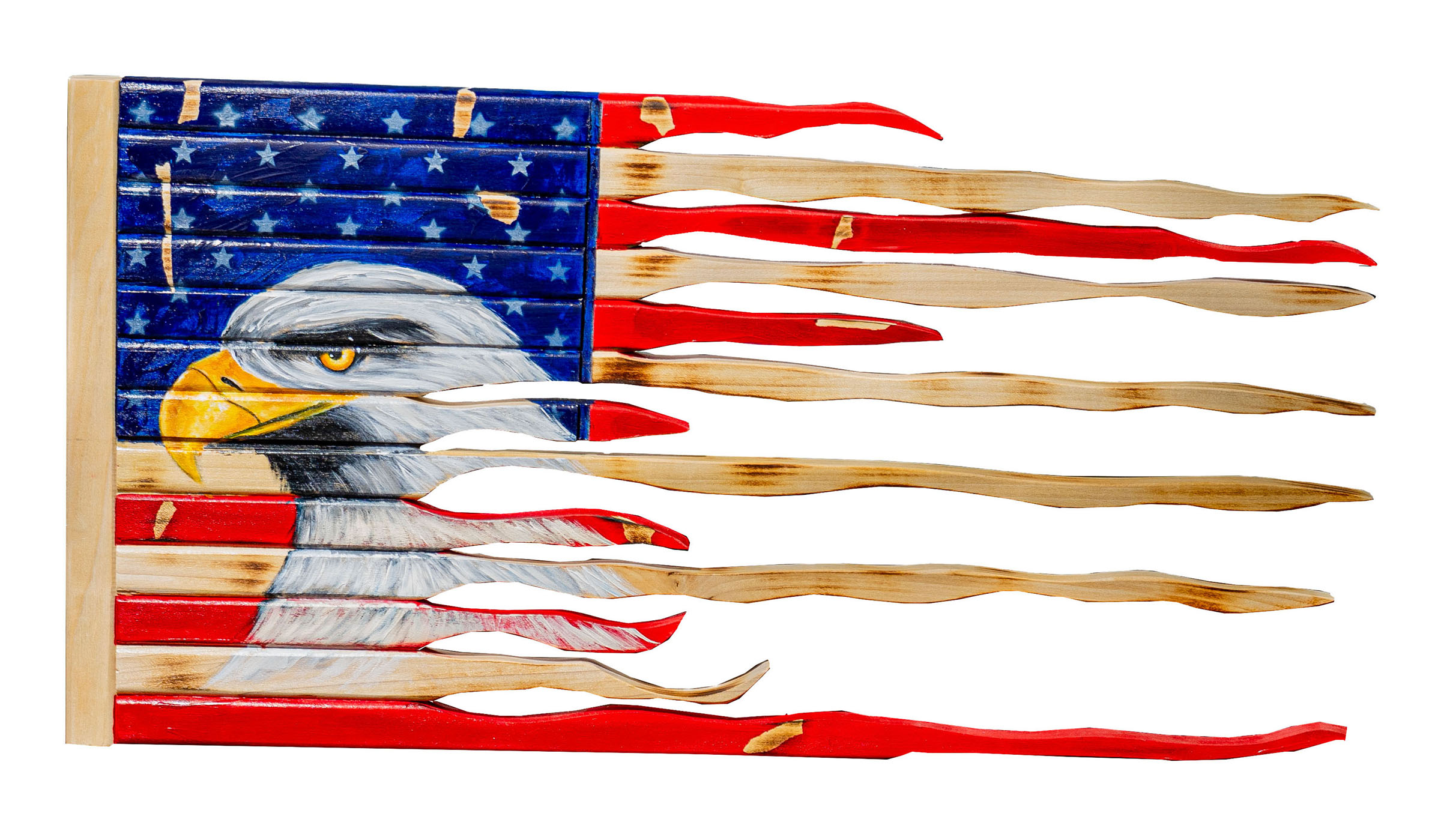 Tattered American Flag Art-image