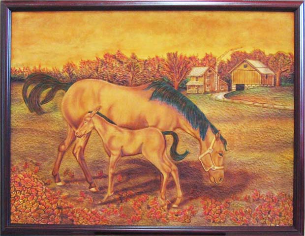 Leather Horse Picture